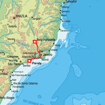 map route Brazil