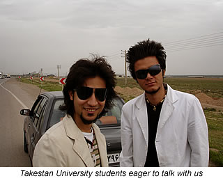 students at takestan university students near Quazvin, Iran