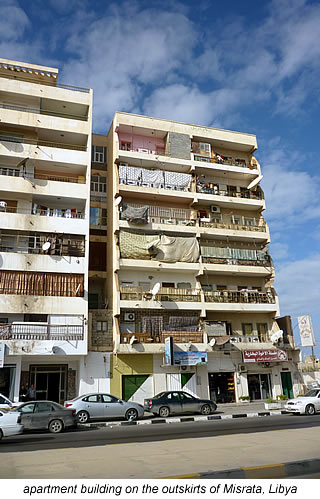 apartment blocks ion outskirts of Misrata, Libya